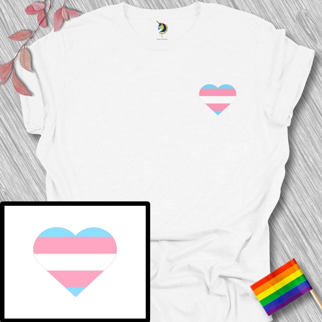 Mini Transgender Heart Unisex T-Shirt