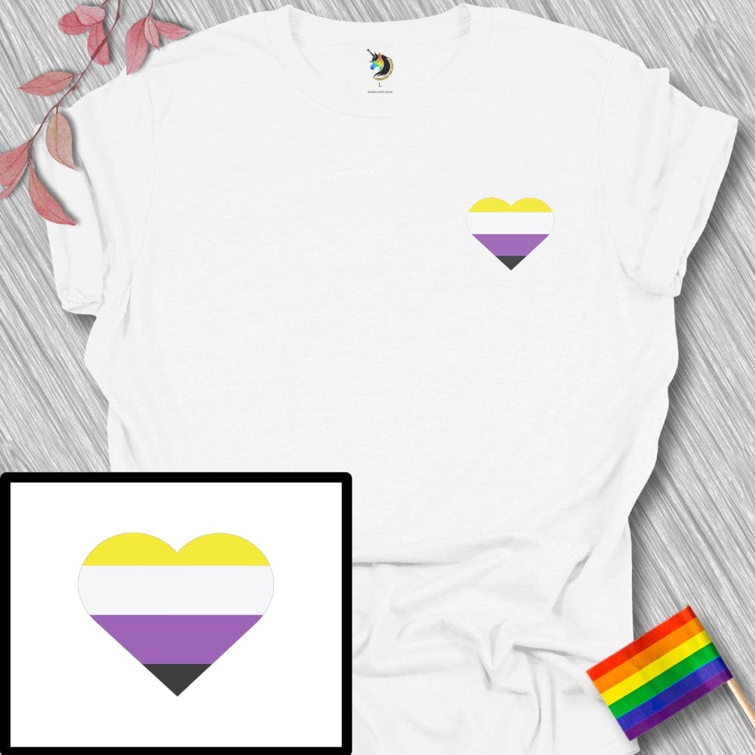 Mini Nonbinary Heart Unisex T-Shirt