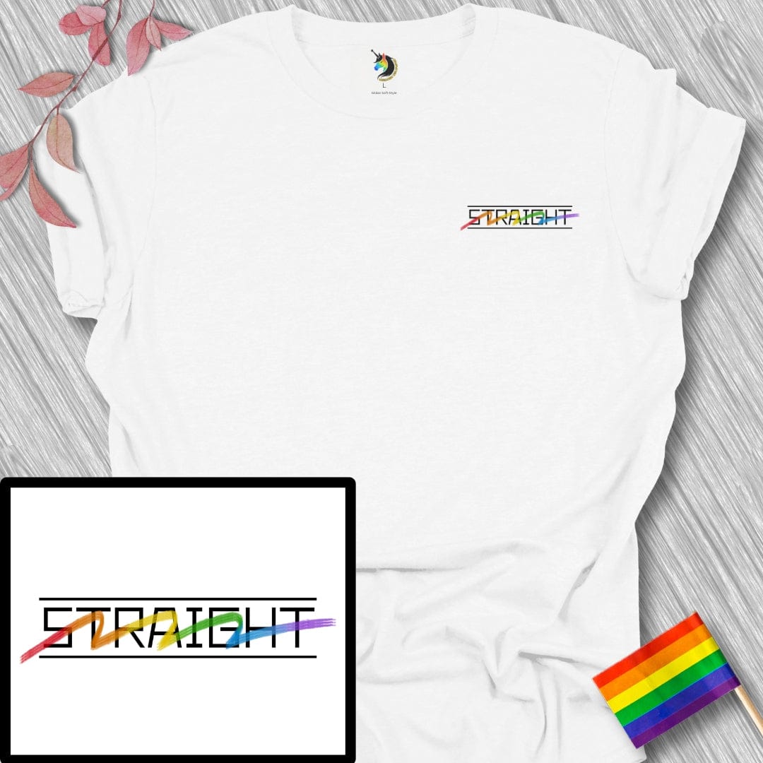 Straight Line-through Unisex Tee