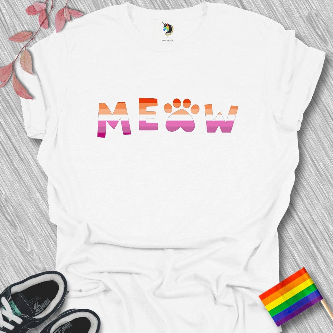 Lesbian Meow Paw Unisex T-Shirt