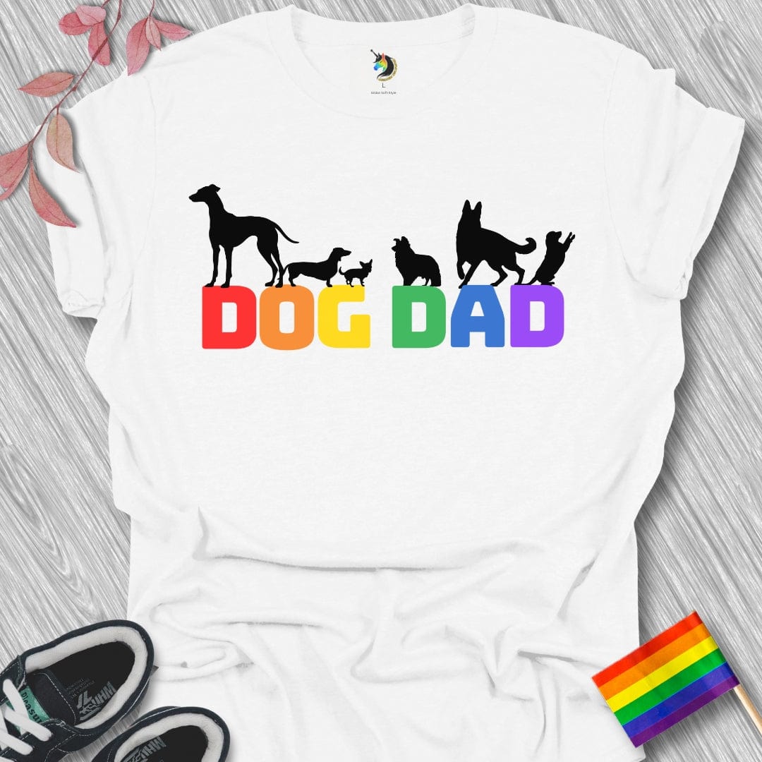 Dog Dad Silhouettes Unisex T-Shirt