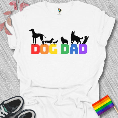 Dog Dad Silhouettes Unisex T-Shirt