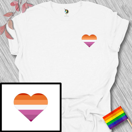 Mini Lesbian Heart Unisex T-Shirt