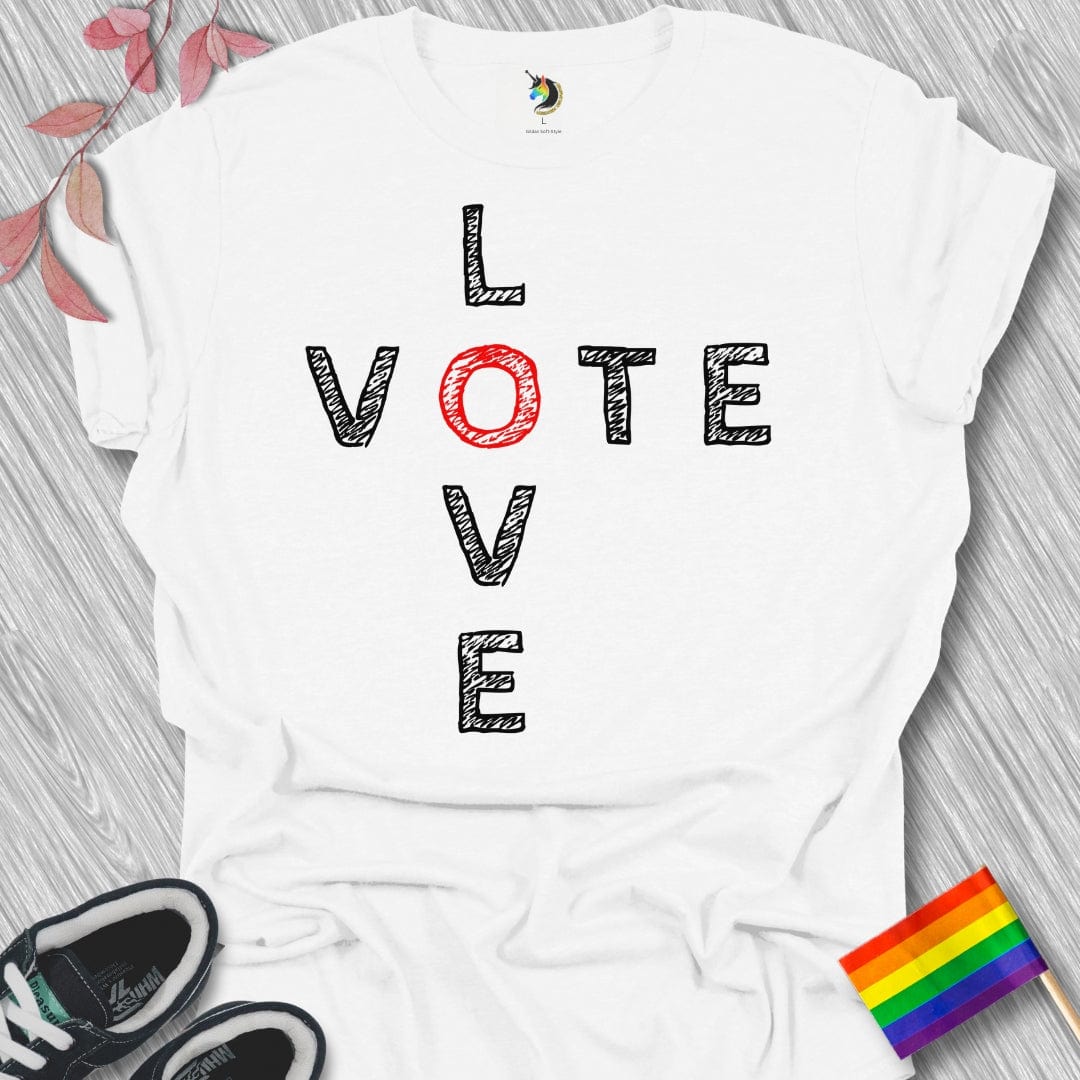 Crossword Vote Love Unisex T-Shirt