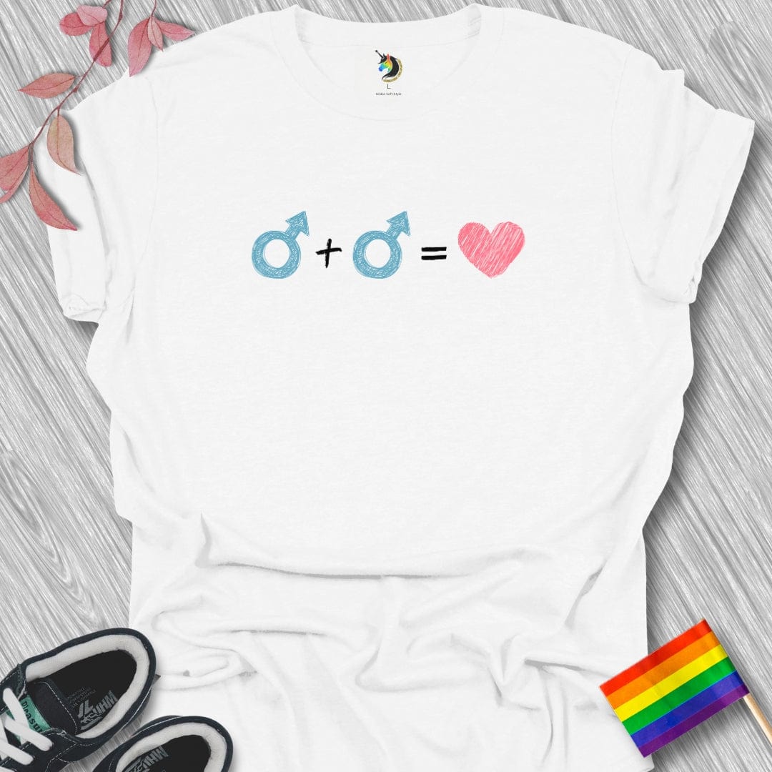 Male+Male=Love Unisex T-Shirt