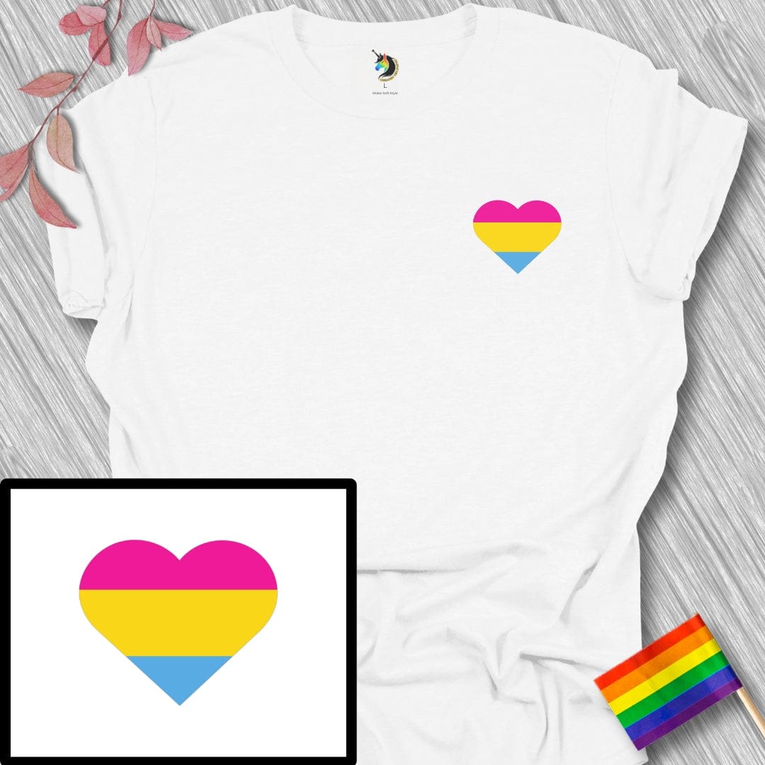 Mini Pansexual Heart Unisex T-Shirt