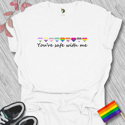 You're safe with me hearts Unisex T-Shirt