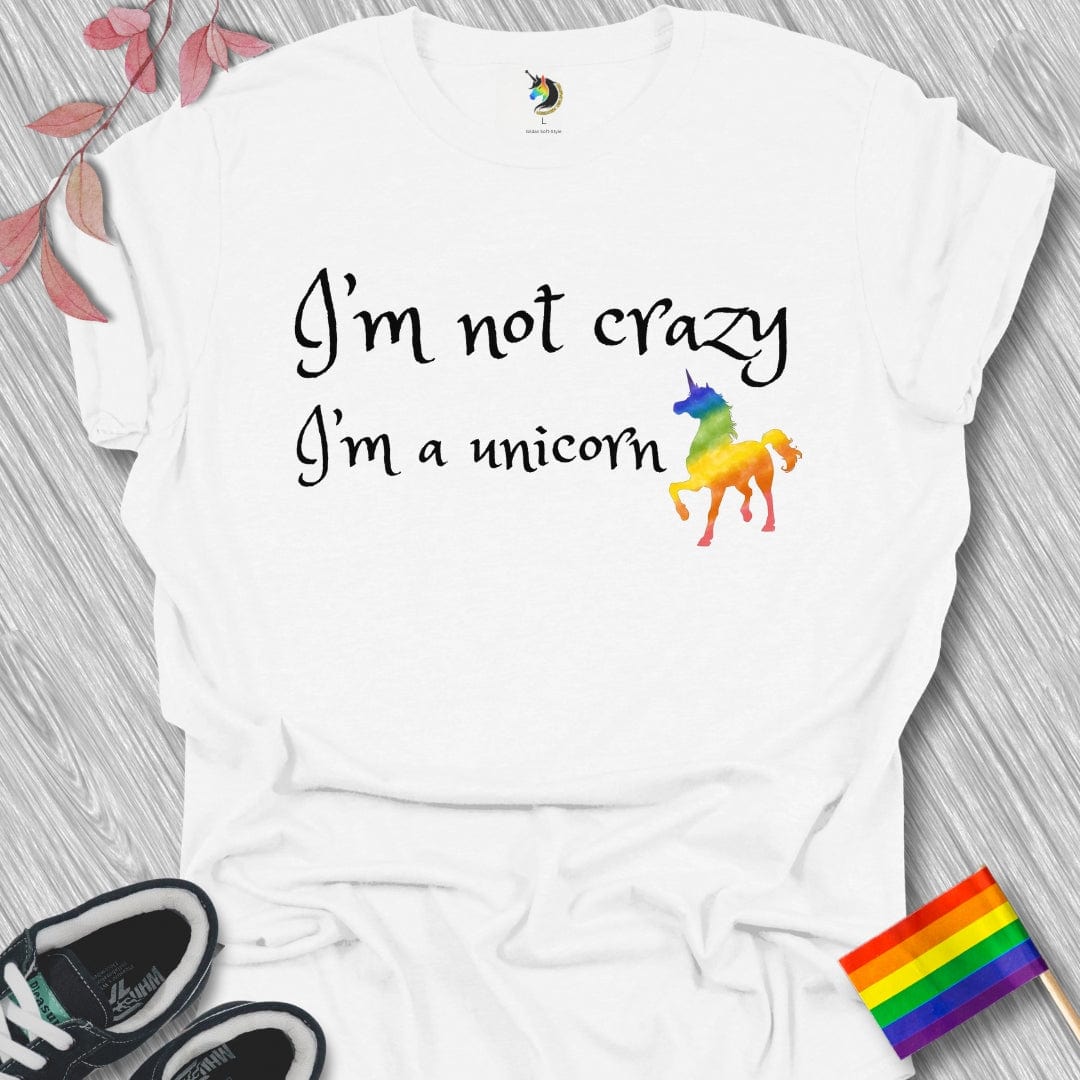 Crazy Rainbow Unicorn Unisex T-Shirt